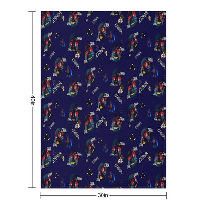 Error Pattern Throw Blanket