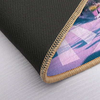 Anime in Real Life Vaporwave Summer Day in Tokyo Residential Area  Dirt-Trapping Bath Mat