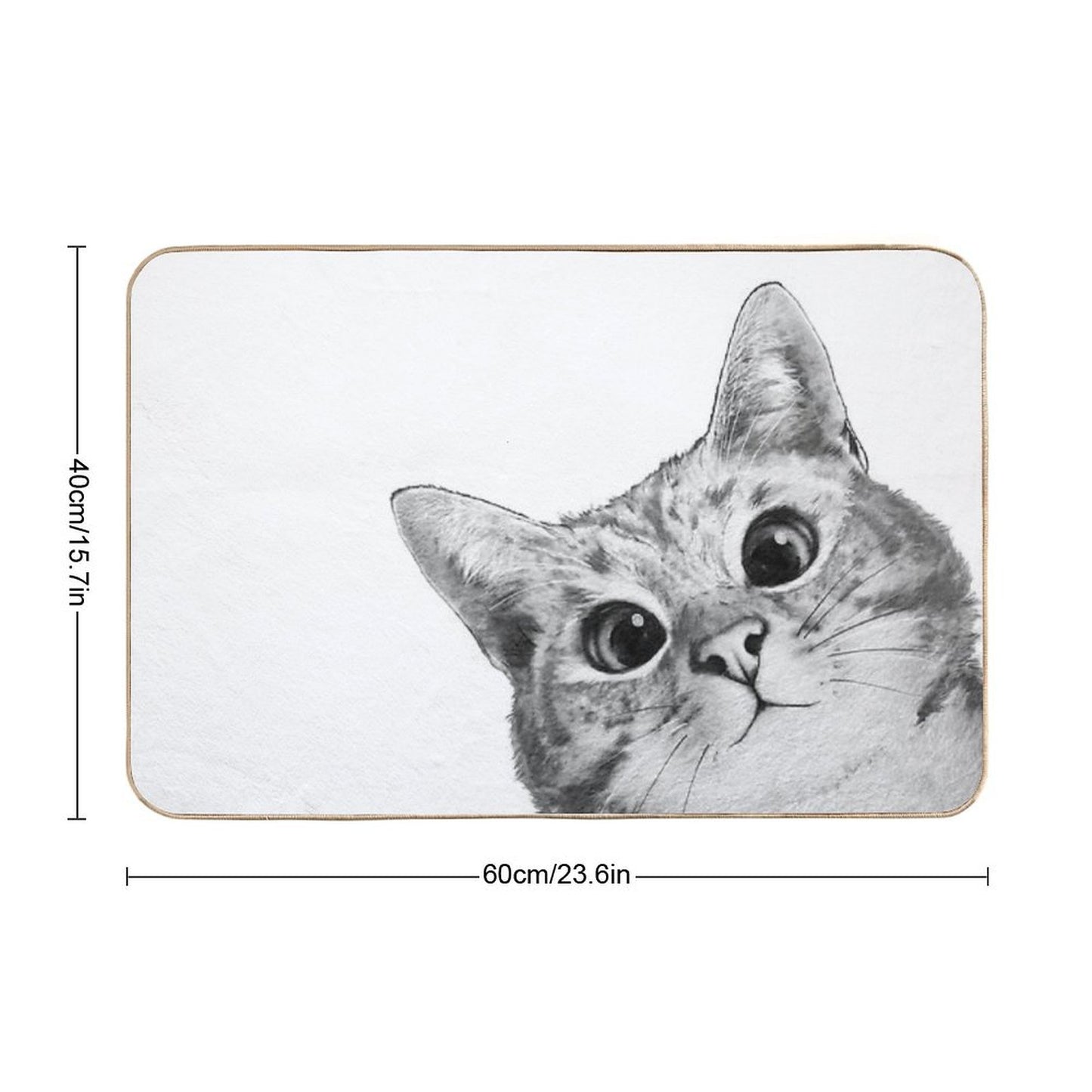 Sneaky Cat Bath Mat