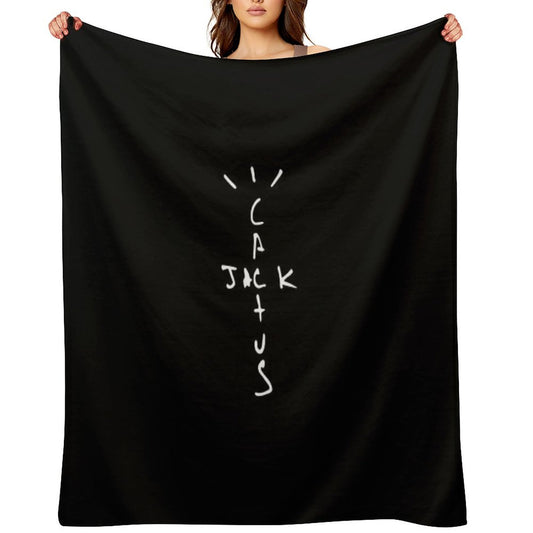 Best Logos Jack Cactus Throw Blanket