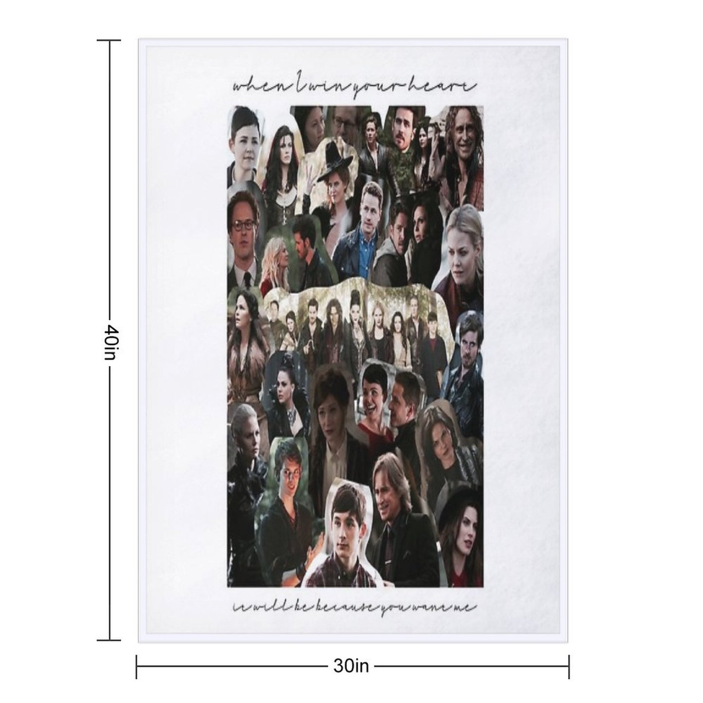 Once Upon A Time Collage Throw Blanket