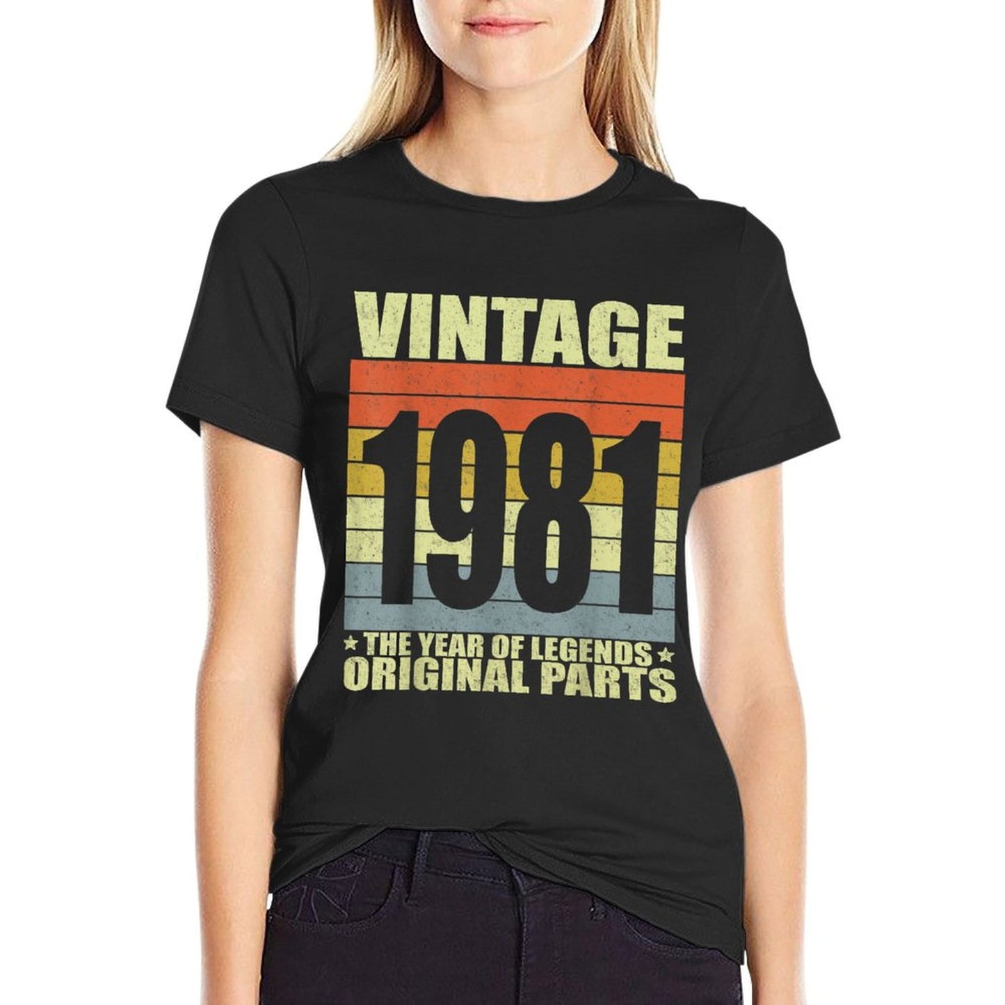 Vintage 1981 40th Birthday Gift Men Women 40 Years Old  Vintage-inspired T-Shirt