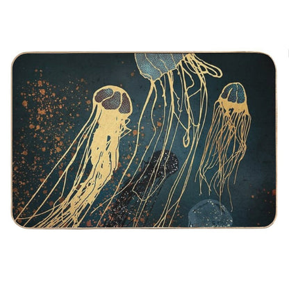 Metallic Jellyfish Bath Mat