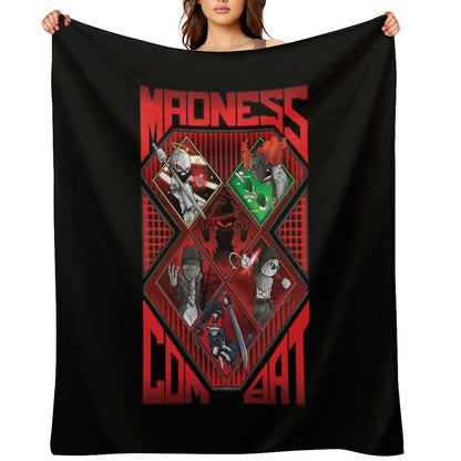 Madness Combat ALL 6 MAIN CHARACTERS ART Throw Blanket