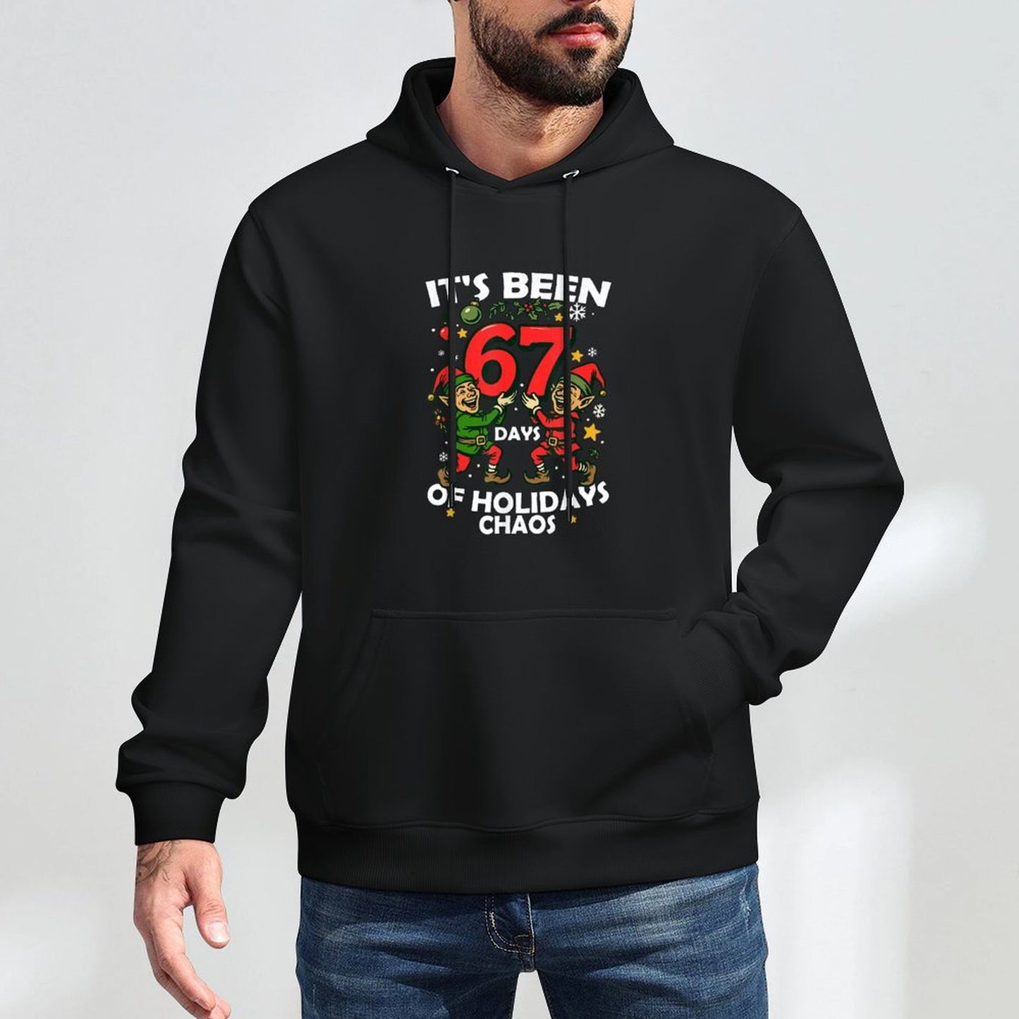 Its Been 6 7 Meme of Holidays Chaos Funny 67 Meme Christmas Colorfast Hoodie
