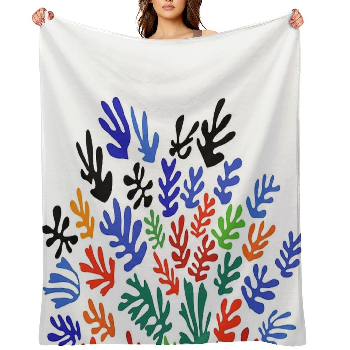 Matisse Floral Pattern #1 Throw Blanket