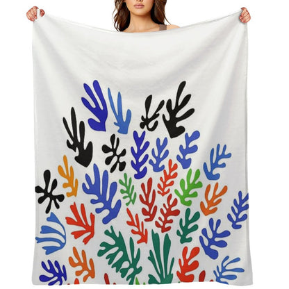 Matisse Floral Pattern #1 Throw Blanket