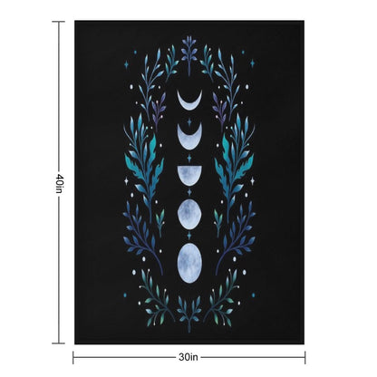 Moonlit Garden Throw Blanket