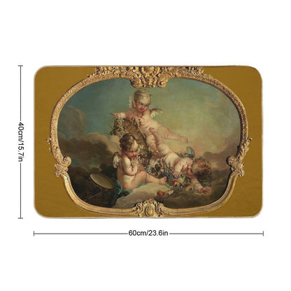 François Boucher Allegory of Autumn Bath Mat
