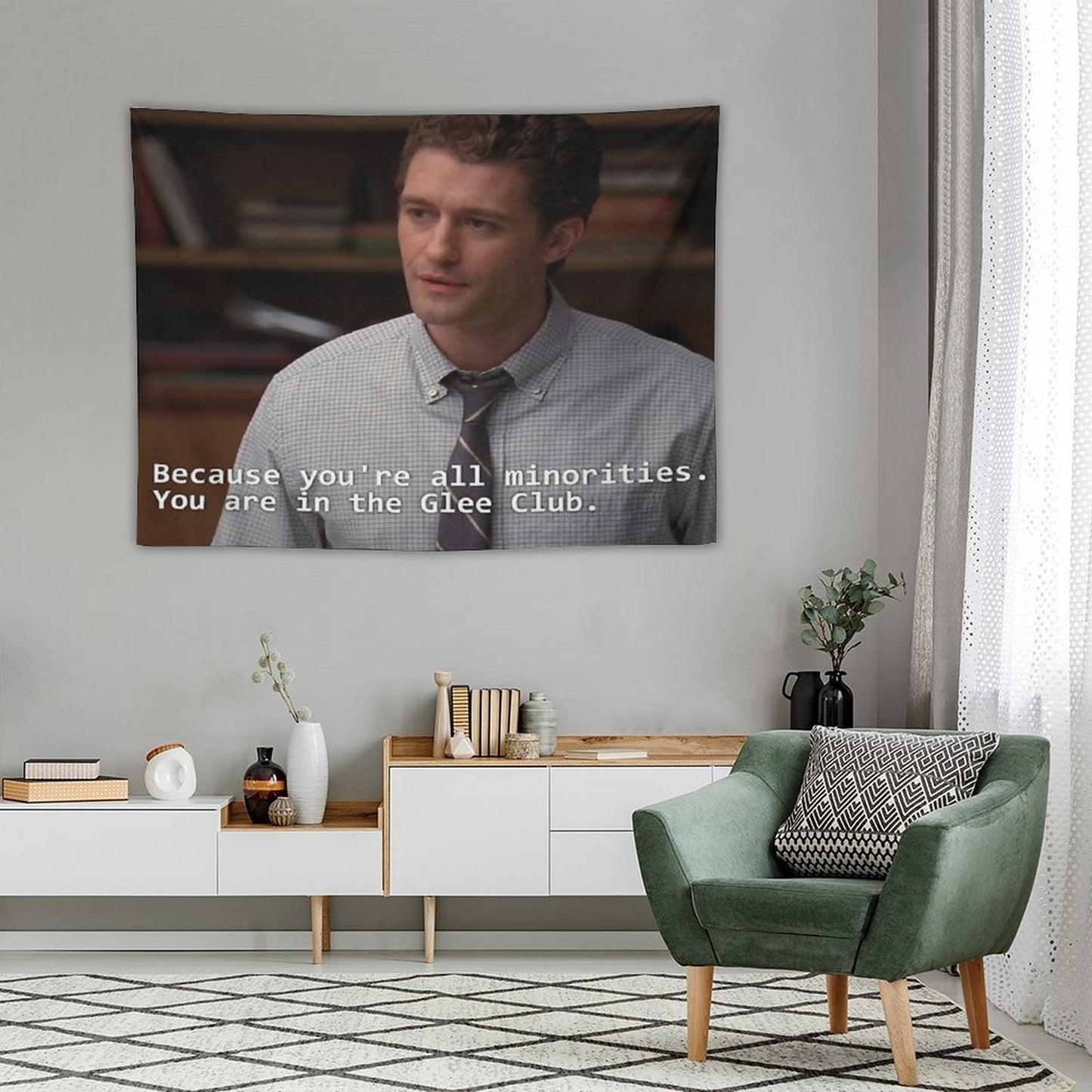 Because You're All Minorities. You Are in The Glee Club Tapestry