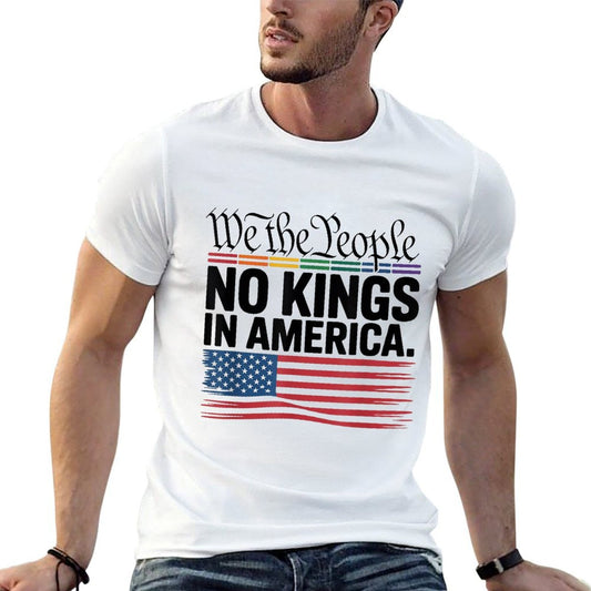 No Kings In America We The People Political Men Women  Soft T-Shirt