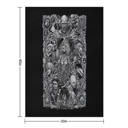 Roots Skull Throw Blanket
