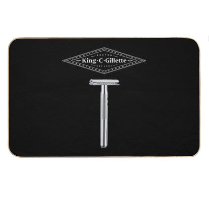 King C Gillette Safety Razor (Dark Colored Items) Bath Mat