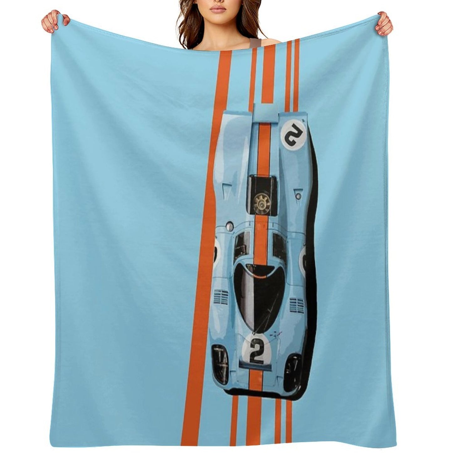 Porsch 917 1971 No 2 Daytona 24H 1970 Throw Blanket