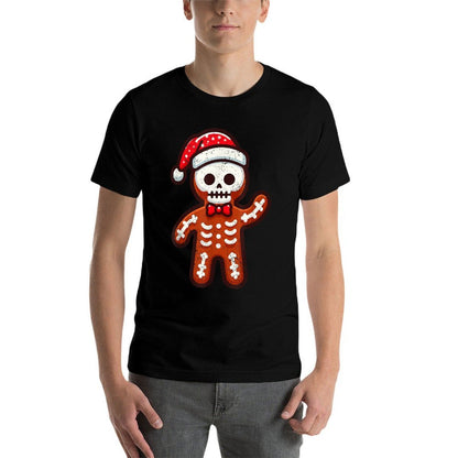 Skeleton Gingerbread Christmas Santa Hat X-mas Holiday  Vintage-inspired T-Shirt