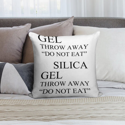 Silica Gel Package Soft Easy Maintenance Throw Pillow