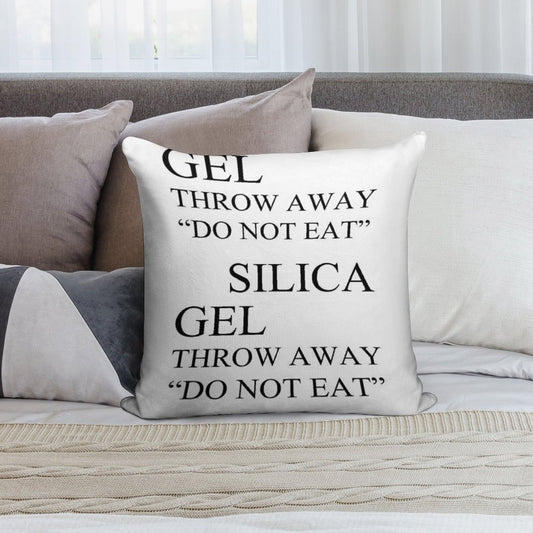 Silica Gel Package Soft Easy Maintenance Throw Pillow