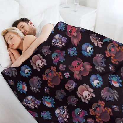 Tarantulas - Dark Throw Blanket