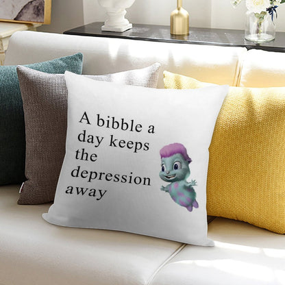 Bibble Meme Soft Reinforced Edging Throw Pillow