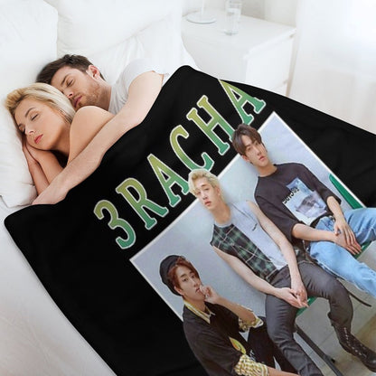 3RACHA Stray Kids Vintage Retro Band Style 90s Throw Blanket