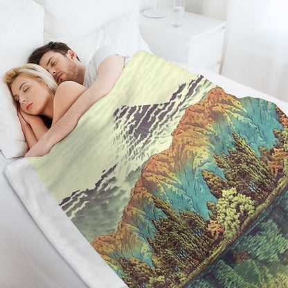 The Unknown Hills in Kamakura - Nature Landscape Throw Blanket