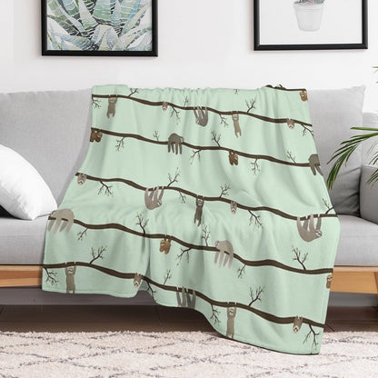 Sloths Throw Blanket
