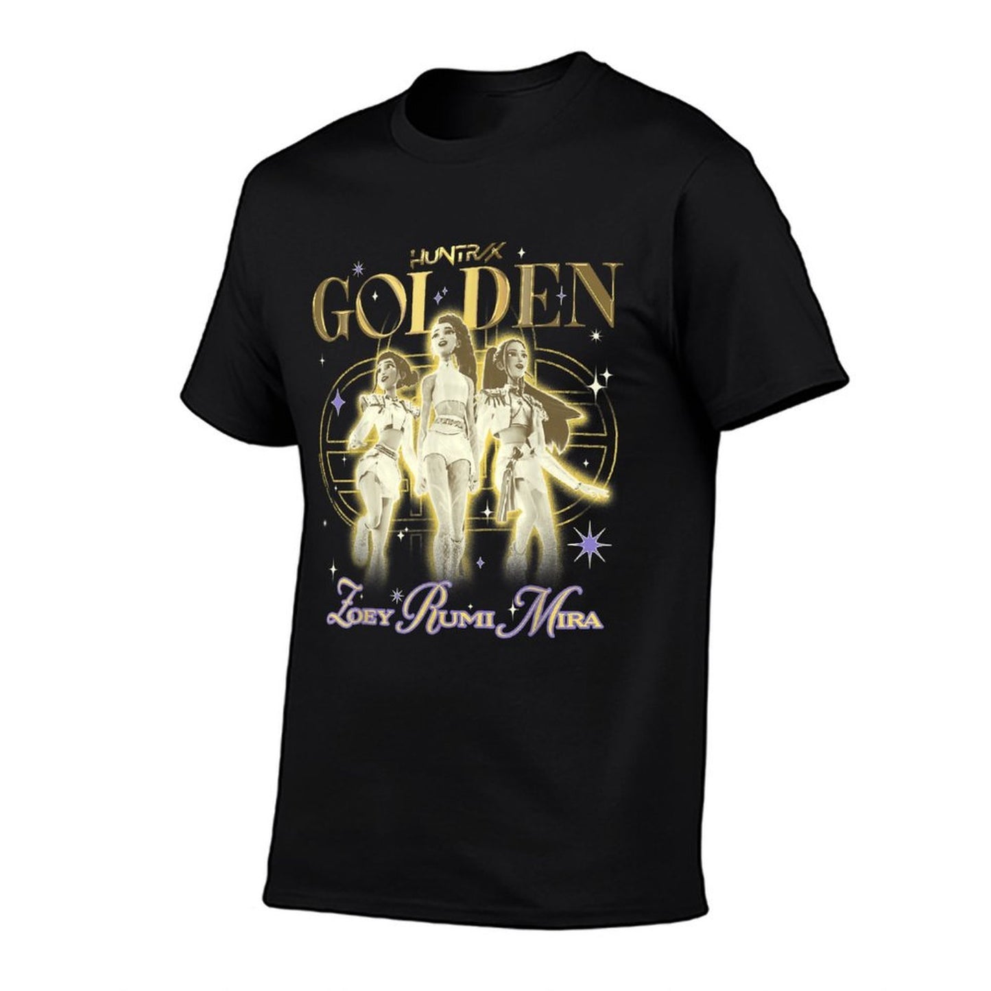 Kpop Demon Hunters Huntrix Golden Zoey Rumi Mira Retro  Relaxed-fit T-Shirt