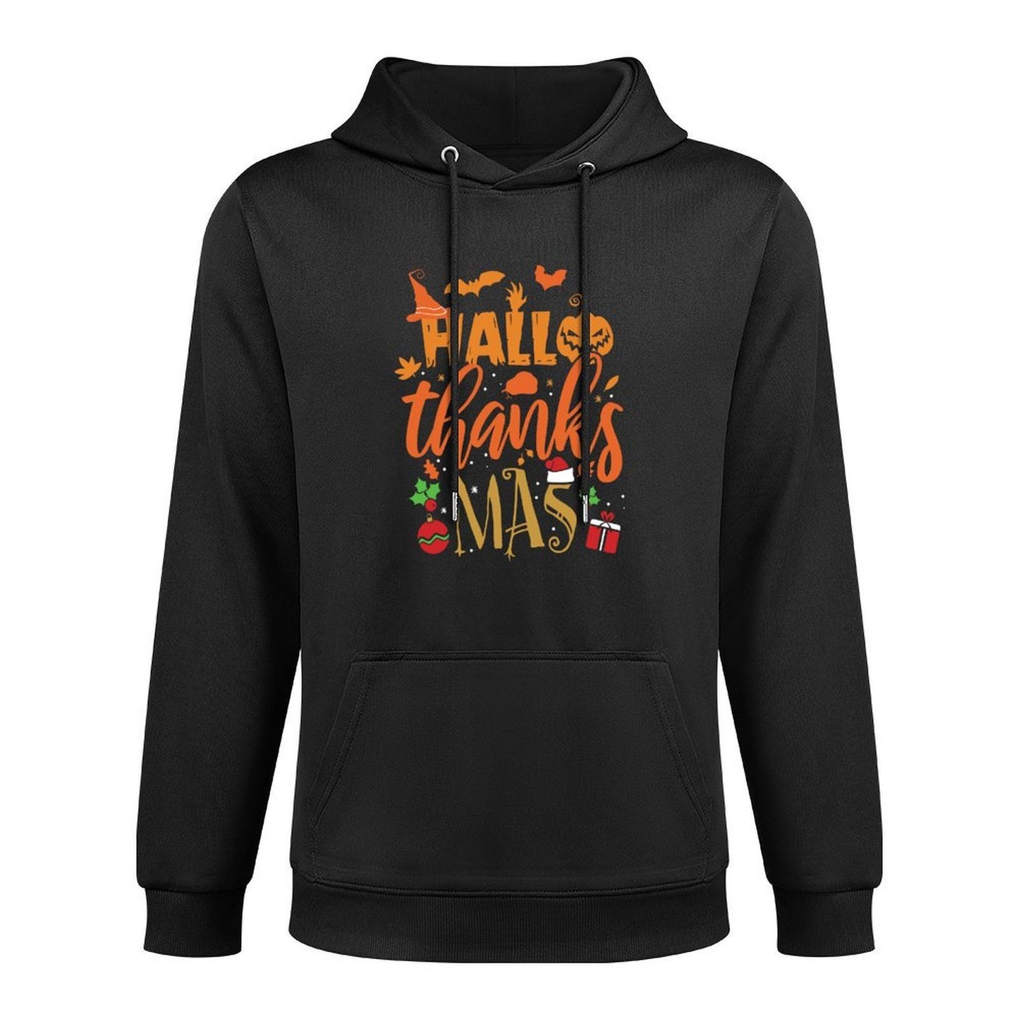 Happy Hallothanksmas Halloween Thanksgiving Christmas Layering Staple Hoodie