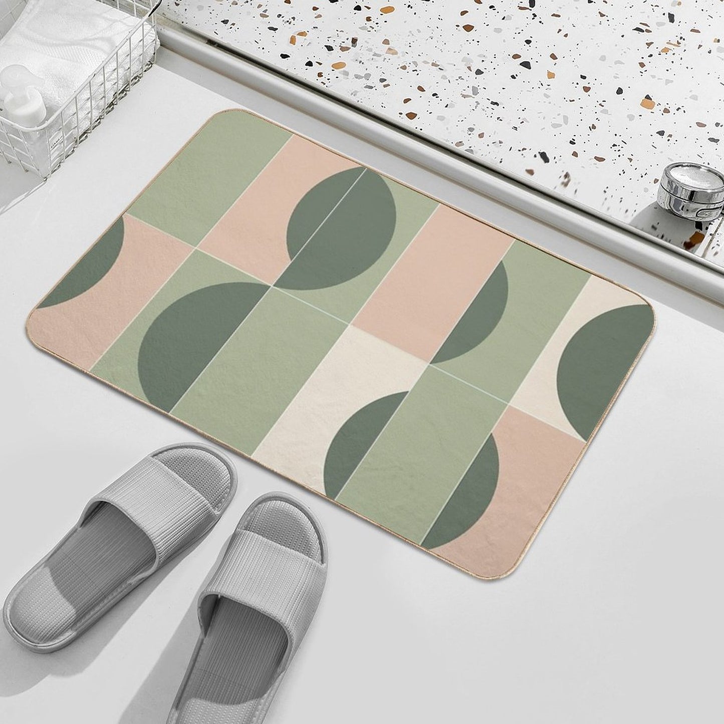 Garden Tiles 02 Bath Mat