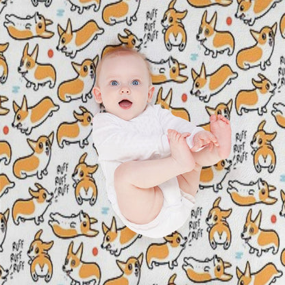 Cutie Corgis Throw Blanket