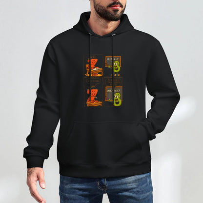 Comic Book Style Sick Seven Funny Meme 67 Cotton-Polyester Blend Hoodie