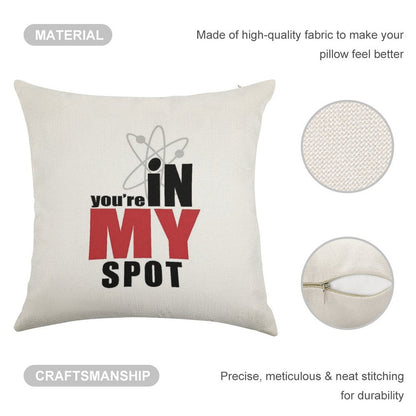 My Spot Linen Throw Pillow Cover