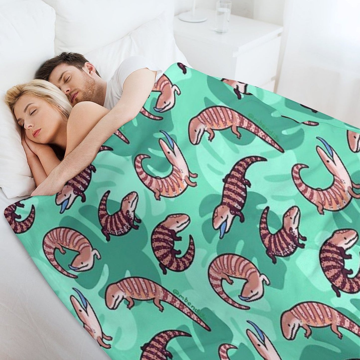 Blue Tongue Skink Throw Blanket