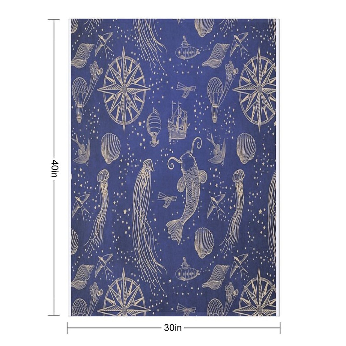 Ocean Meets Sky - Hardcase Throw Blanket