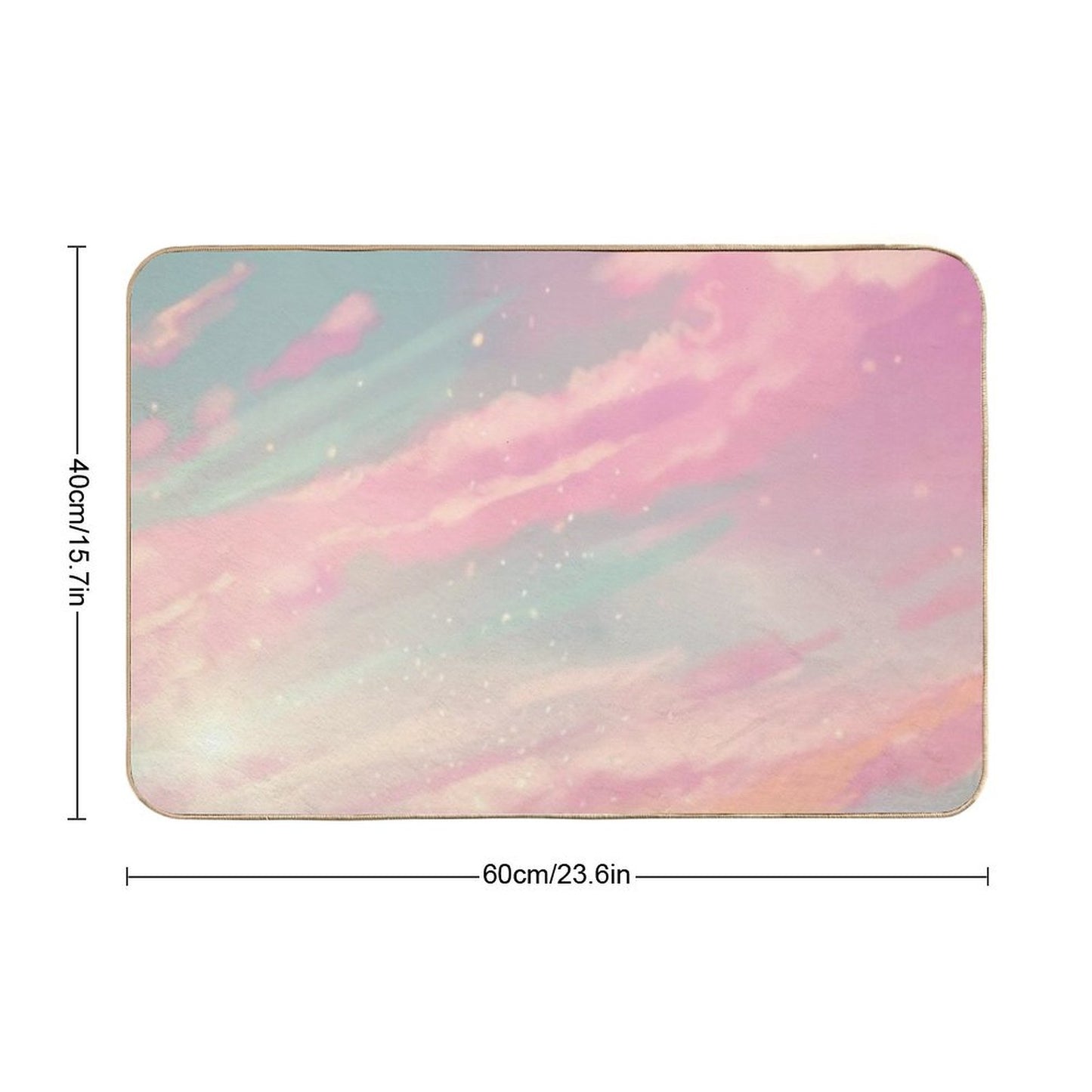 Dreamy Clouds Bath Mat