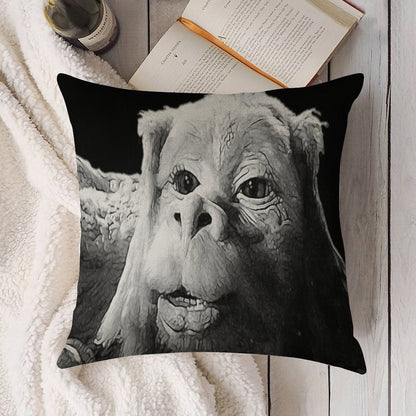 Falkor The Luck Dragon From The Neverending Story Design Linen Throw Pillow Cover