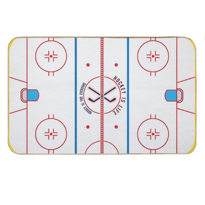 Hockey Is Life Rink Bath Mat