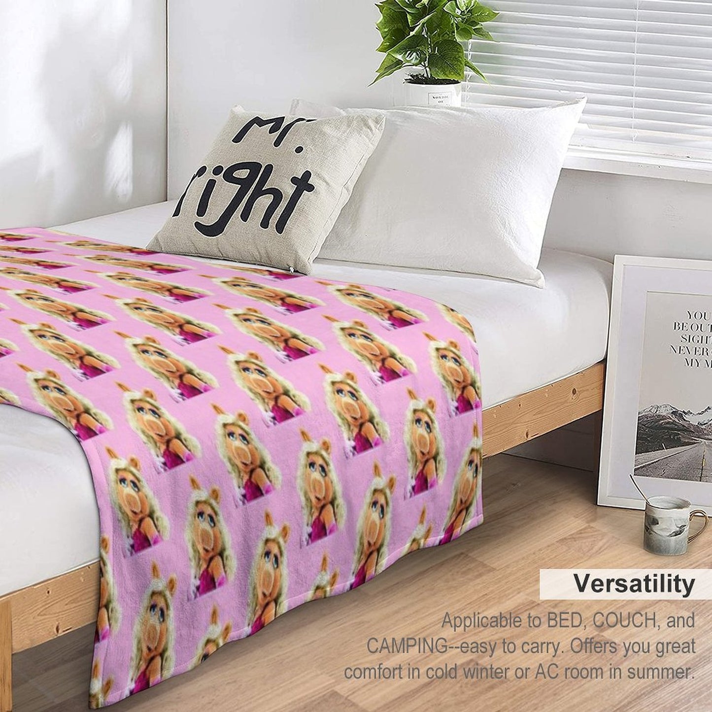 Miss Piggy Muppet 1 Throw Blanket