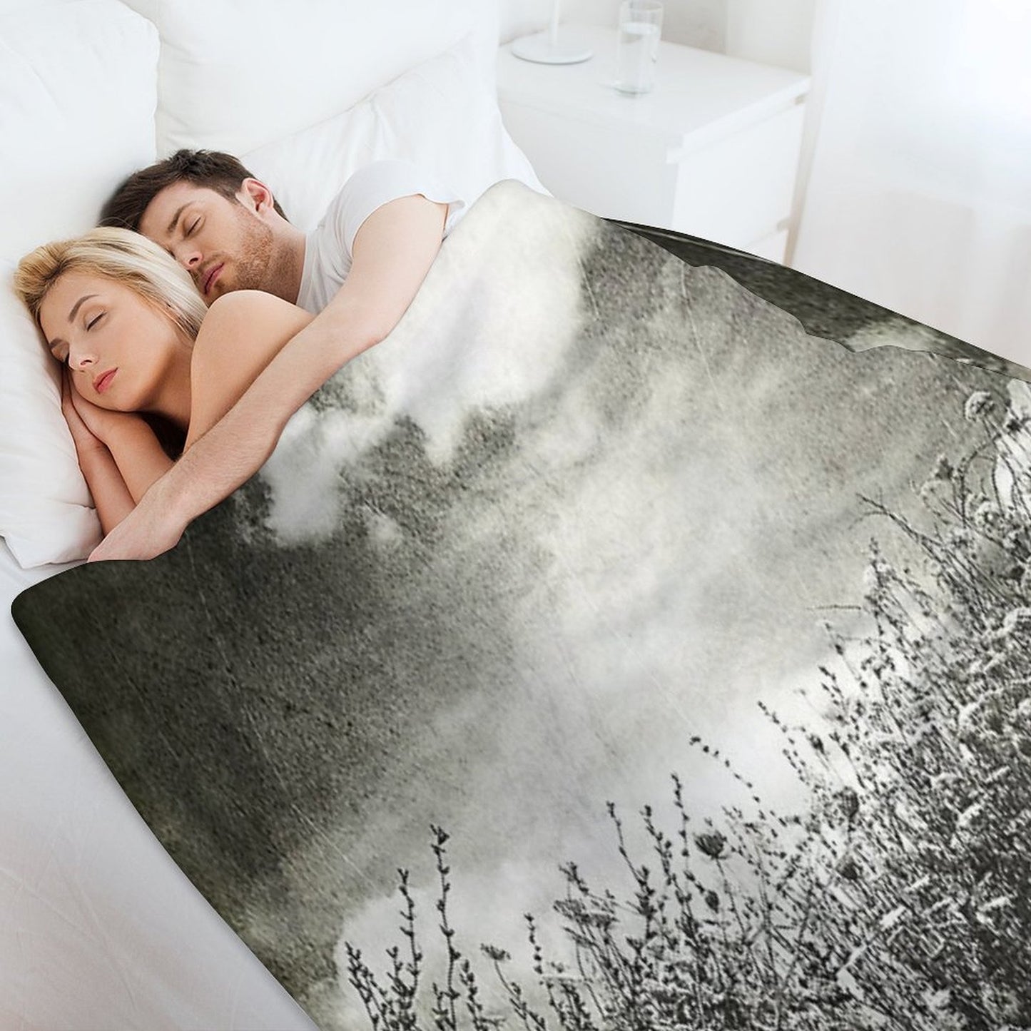 Counting Flowers Like They Were Stars Throw Blanket