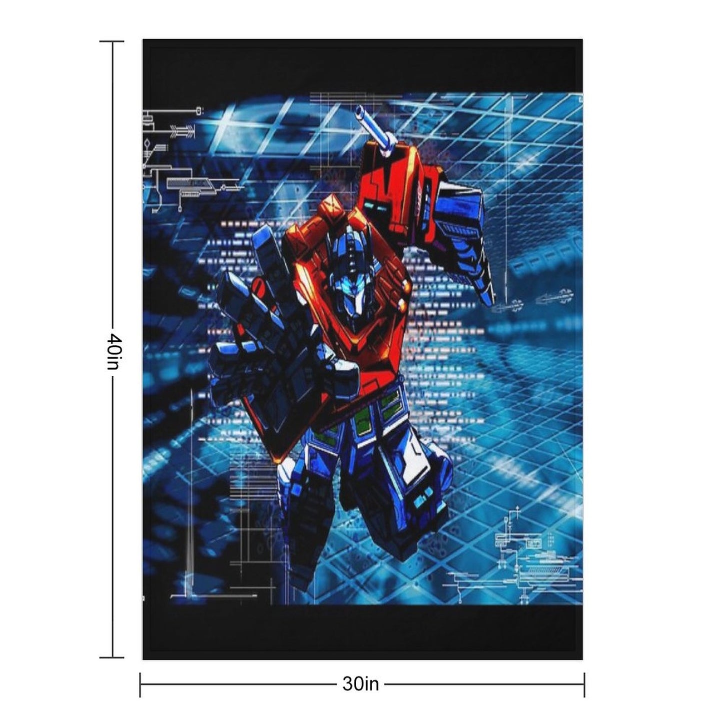 Transformers Optimus Prime Throw Blanket
