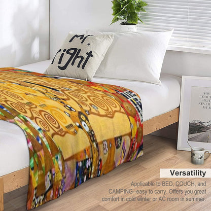 Gustav Klimt - Tree of Life Throw Blanket