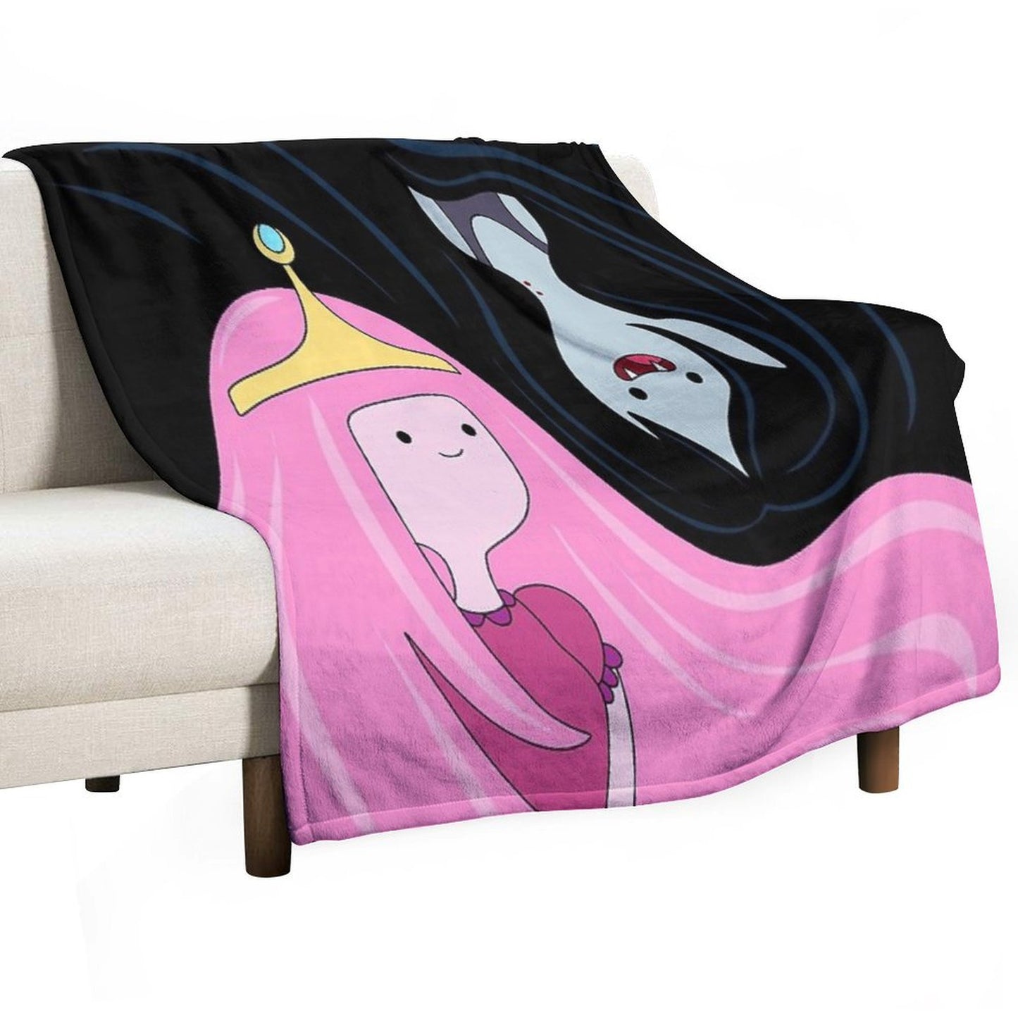 Princess Bubblegum And Marceline Throw Blanket