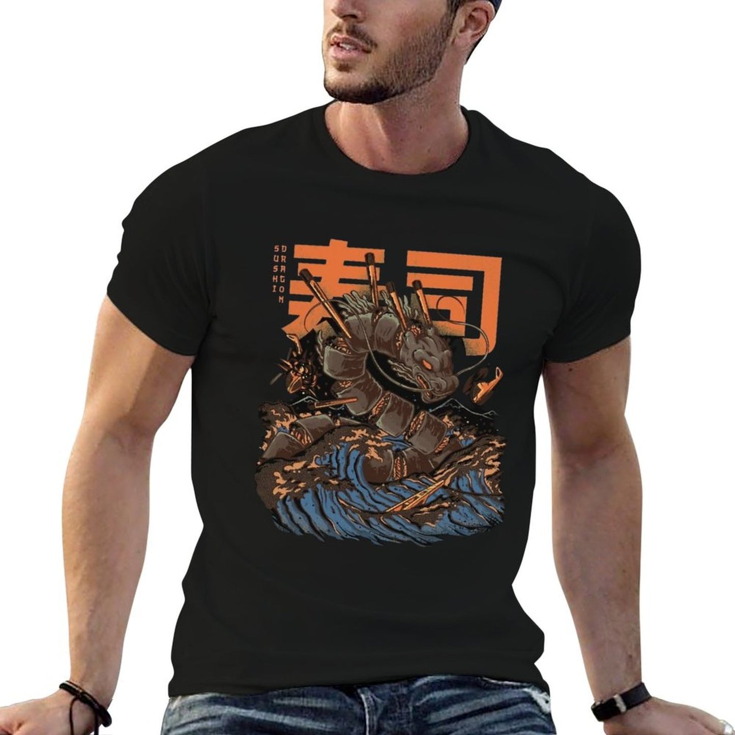 Great Sushi Dragon  Easy-care T-Shirt