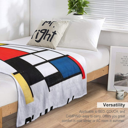 Piet Mondrian Throw Blanket