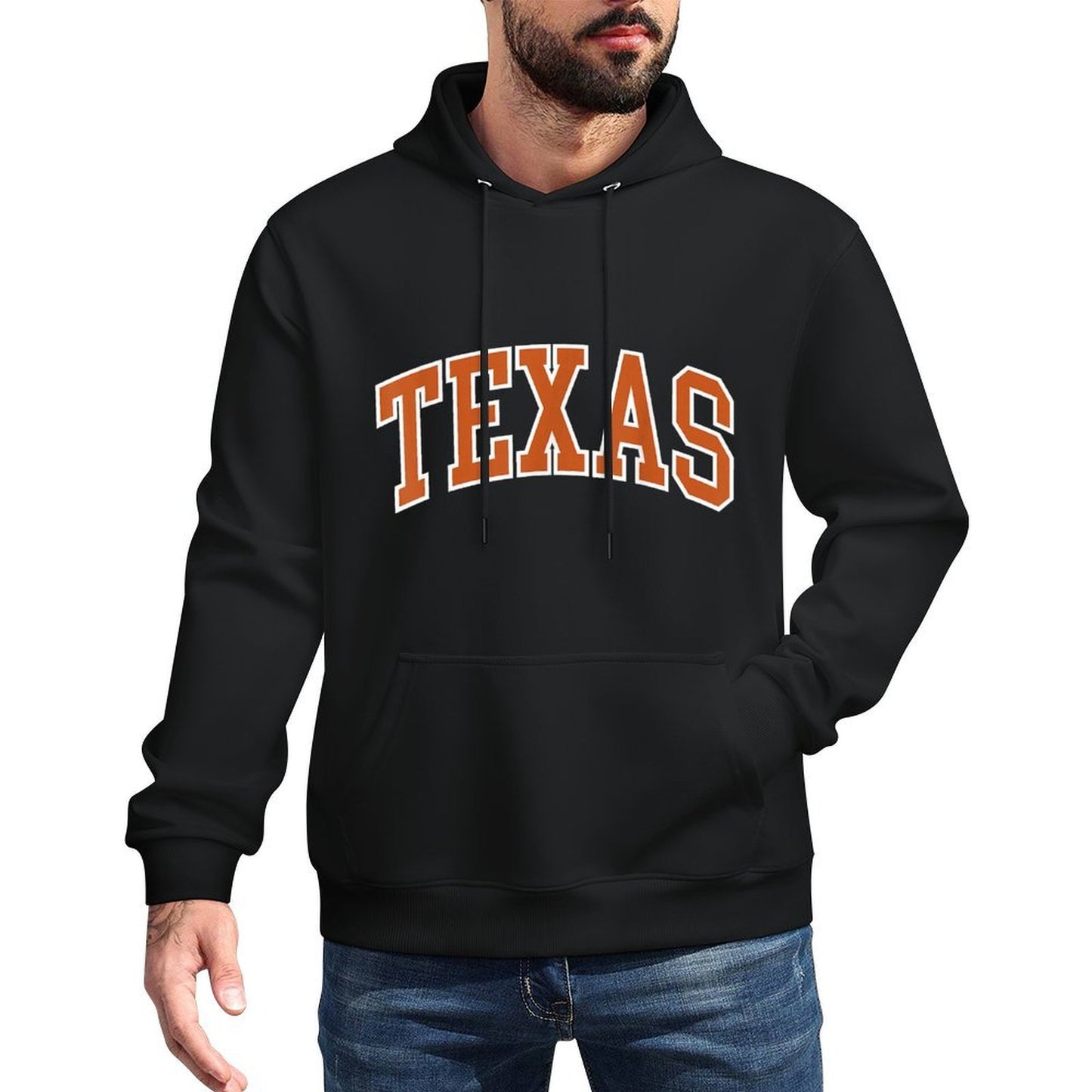 Vintage Texas Orange Men Texas Women Retro Classic TX Easy Care Hoodie