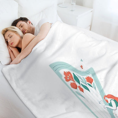 Floral Melody Throw Blanket