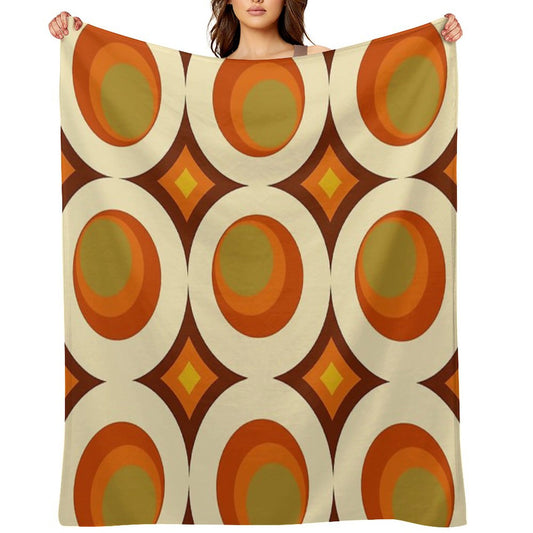 Mid-Century Modern 70s Throw Blanket
