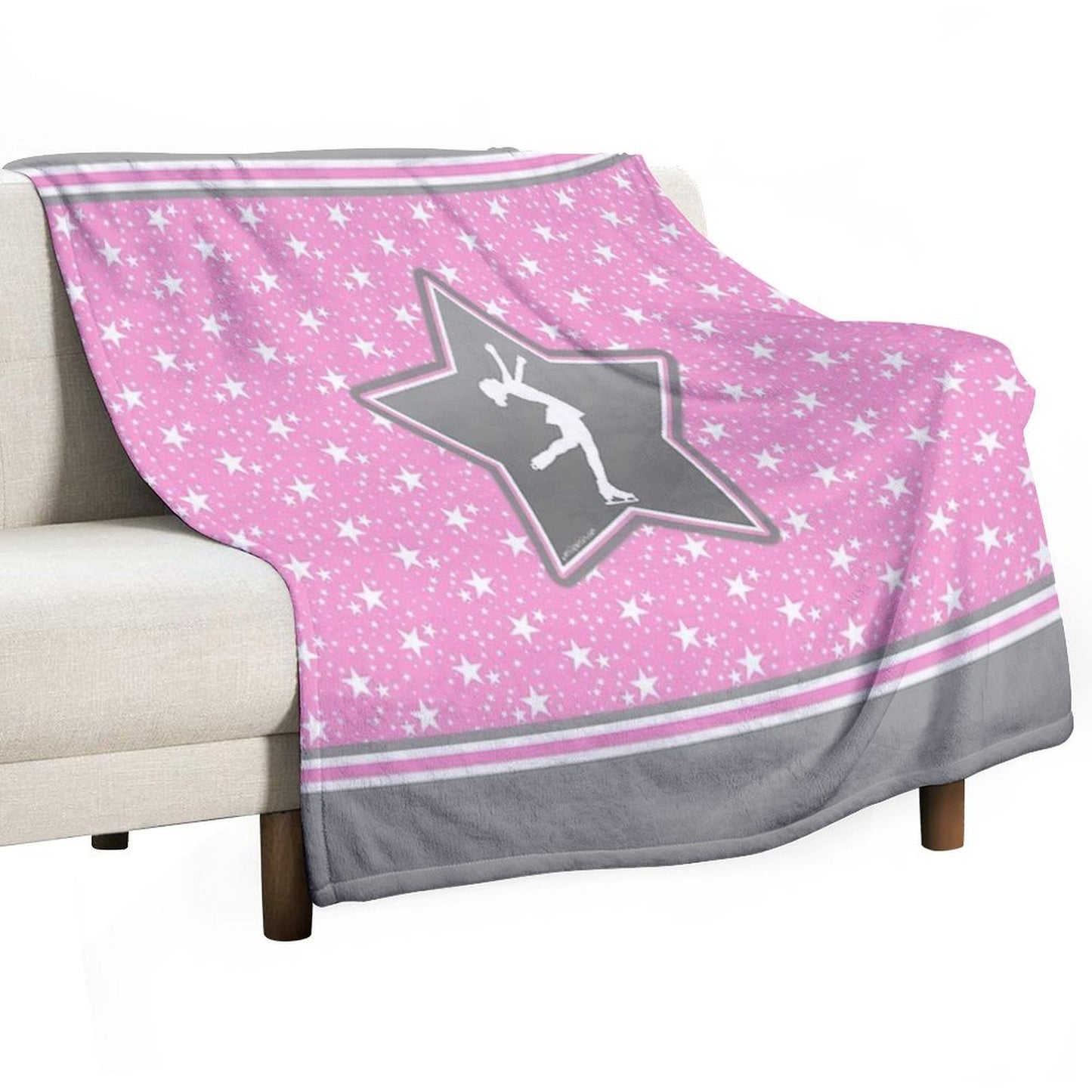 Figure Skating Among The Stars Throw Blanket