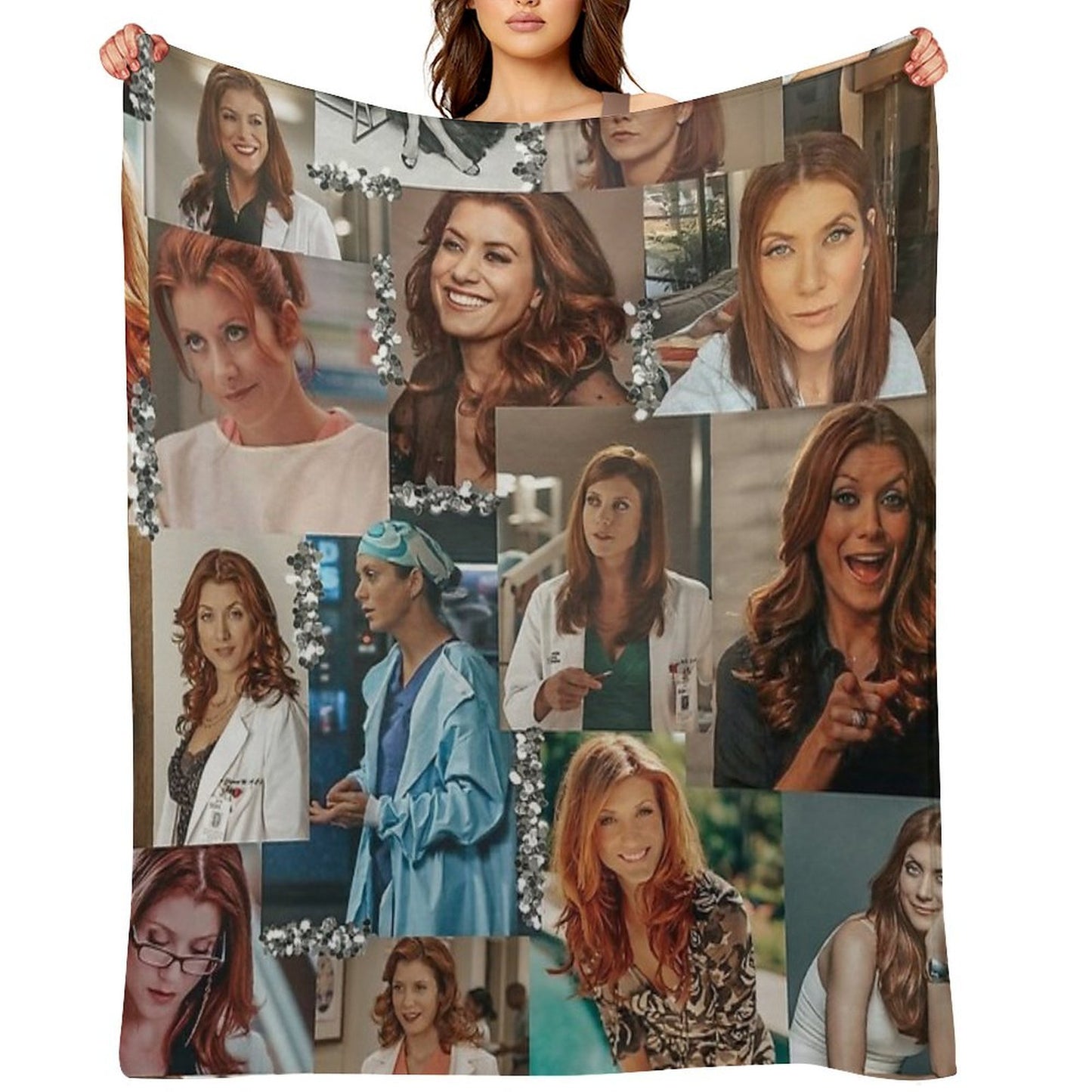 Addison Montgomery Collage ) Throw Blanket