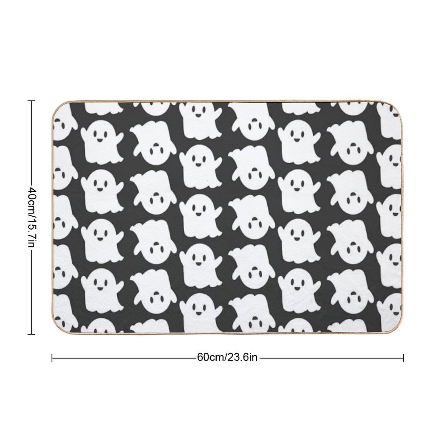 Cute Ghosts Bath Mat